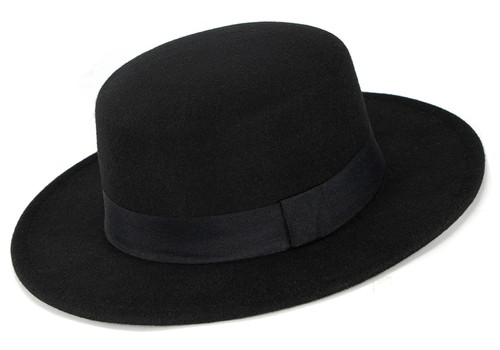 Wide brim fedora - felt, hat