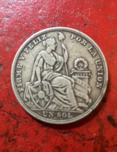 Peruanische sol silbermünze - peruanische,