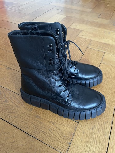 Plateau boots schnürstiefel - plateau,