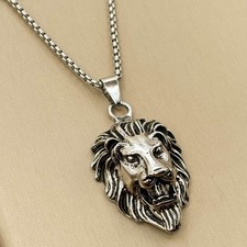 Löwe Anhänger Edelstahl