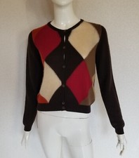 Malo wunderschöne kuschelige 100% Kaschmir Strickjacke Kasual sehr feminin