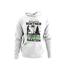 Vollzeit Rentner Gartenarbeit Garten Rente +50 +60 +70 Bio Herren Hoodie S-XXXL