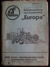 Claas Mähdrescher Europa