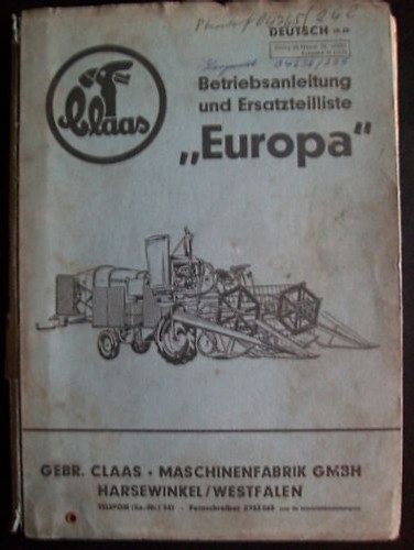 Claas mähdrescher europa - mähdrescher,
