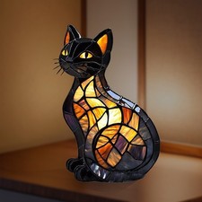 Tier-Tischlampe Katze Statue