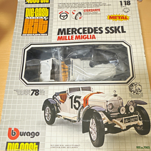 Bburago mercedes sskl - sskl, 1:18