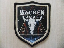 Wacken 2024 Logo Aufnäher Patch Clawfinger Exhorder Grave Digger Obituary Saxon
