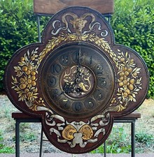 Vintage LFS Leather Faced Wall Clock