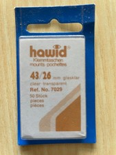 hawid Briefmarken Klemmtasche Ref Nr 7029  50x 43 / 26 mm glasklar OVP