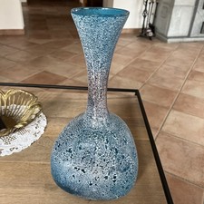 Vintage Glas Vase, ca. 40cm hoch, Made in Italy