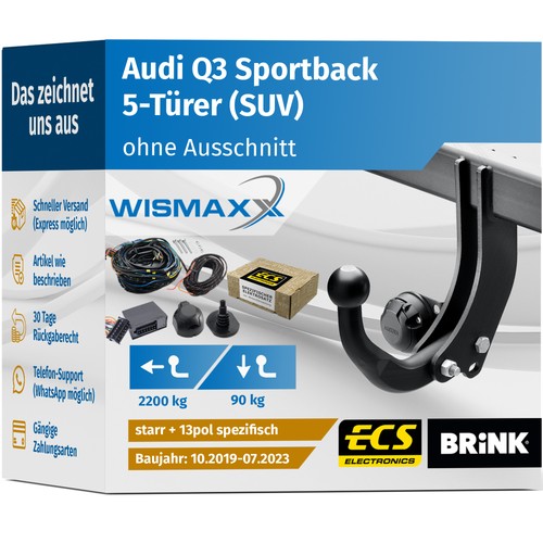 Anhängerkupplung für audi - audi, q3