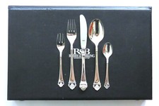 30-tlg Robbe & Berking Besteck f 6 Personen - Rosenmuster - 150er- Silberauflage