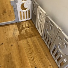 Laufgitter Laufstall Baby Absperrgitter Schutzgitter Krabbelgitter Grau 14 Panee