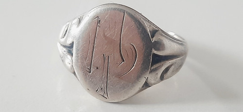 Silber ring siegelring - siegelring, °