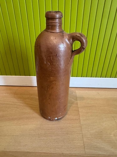 Alte steinzeugflasche braun - alte,