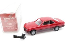 345HO /30 - Herpa H0 2087 - Mercedes 560 SEC rot - top in OVP