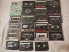 MC Leerkassetten Chrom bespielt Konvolut 23 Stück  AGFA Emtec Sony Fuji u.a. 1/4