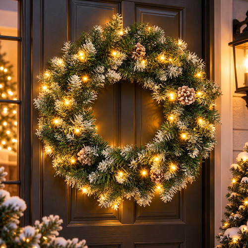 Weihnachtskranz led cm - led,