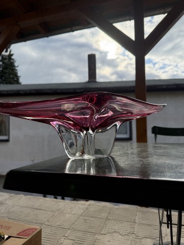 Alte glas schale - glas, czech
