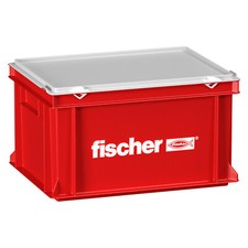 fischer Handwerkerkoffer groß (HWK G) | leer | Werkzeugbox Werkzeugkiste (91425)