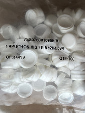 100 Abdeckkappen weiß