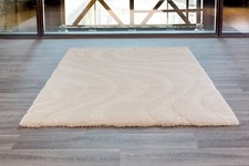 Hochflorteppich Creme