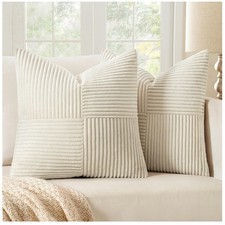 Kissenbezug 40x40cm Beige Kord