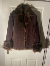 Damen Lederjacke Braun Größe