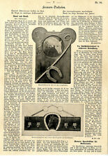 Sport und Kunst Pferd und Hund Wanddeko Garderobe Hundetoilette von 1901