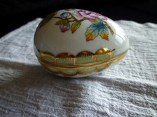 Herend Porzellan Ei / Deckel Dose Queen Victoria, Ungarn