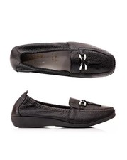 VITAFORM Damen- Mokassin Hirschleder Metall Schmucktrense Sohle Hilka  gr.39  ot