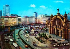 1503-Ansichtskarte Frankfurt (Main) Hauptbahnhof Bundesbahn Hessen Eisenbahn