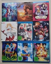 Anime Filme Blu-ray Sammlung 9 Stück auf Blu-ray Demon Slayer Naruto Dragonball