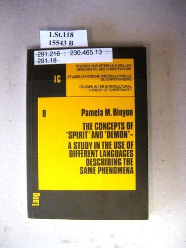 The concepts spirit and - the, "spirit"