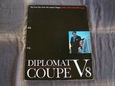 TOPRARITÄT Herrlicher Prestige Prospekt Opel Diplomat V8 Coupe von 1965 !!!