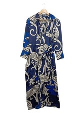 ZARA Wickelkleid Damen M Blau