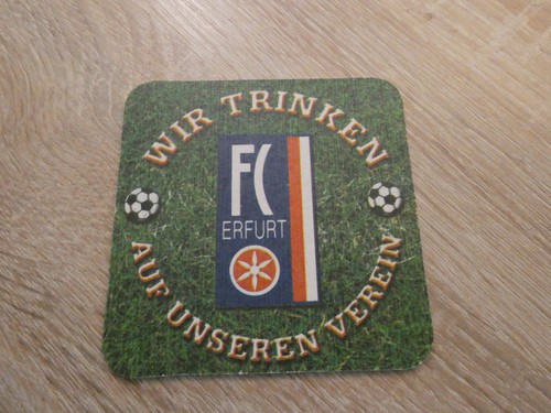Bierdeckel rot weiss - bierdeckel, erfurt