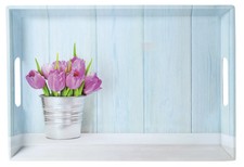 Serviertablett Melamin Tulpen