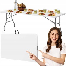 Klapptisch 240x75cm Weiß