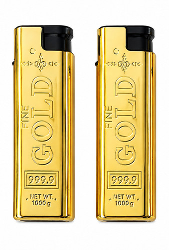Goldbarren jet feuerzeug - goldbarren,