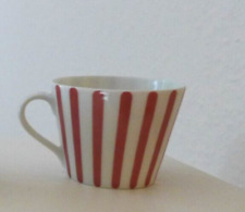 MELITTA ZÜRICH JUPP ERNST Streifen ROT Espressotassen WIE NEU /12 da/Mokkatassen