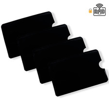 4x RFID Kreditkarten Schutzhülle Funk Abschirmung NFC Schutzhüllen Daten Blocker