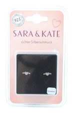 SARA & KATE Silberohrringe Damen Ohrring silberfarben Casual-Look