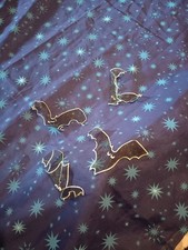 Ikea Schals Gardinen Blau Sterne Fledermaus 2er Set Kinder Zimmer 