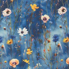 Jersey Stoff Wildblumen