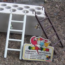 Vogelleiter Leiter mit Glöckchen Vogel, Wellensittiche, Kanarien, Vogelspielzeug