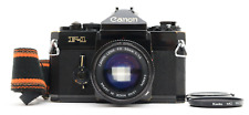 [Near Mint] Canon F-1 analoge Kleinbildkamera schwarz NEU NFD 50mm f/1.4 Japa...