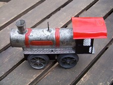 alte Dampflock zum aufziehen  - Blechspielzeug Bing