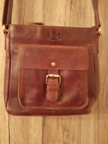 Ledertasche braun 22x22 - ledertasche, cm