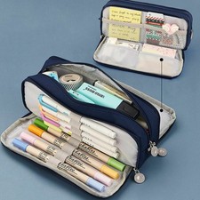 Große Kapazität Federmäppchen Tasche Federmappe für Jungen und Mädchen 3 Fach DE